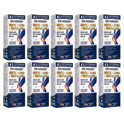 💥💥DR.HONOR® Menthol · Arnika · Ďáblův dráp 10 v 1 Roll-on pro péči o klouby a svaly | Na dnu, ztuhlost kloubů, otoky a bolesti svalů | Rychle se vstřebává, nezanechává mastný pocit