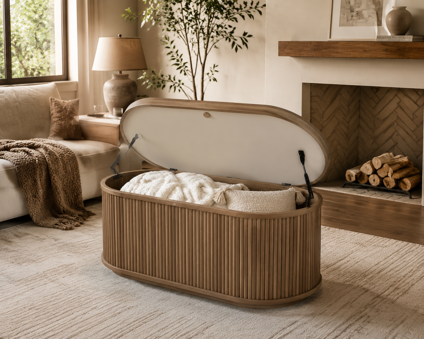 Silvariq™ LioraNest Accent Storage Trunk