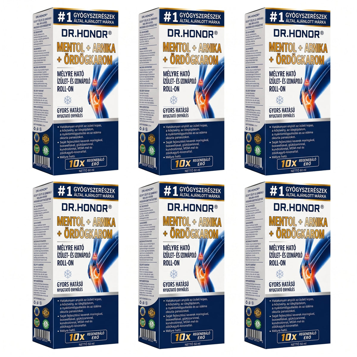 💥💥DR.HONOR® Menthol · Arnika · Ďáblův dráp 10 v 1 Roll-on pro péči o klouby a svaly | Na dnu, ztuhlost kloubů, otoky a bolesti svalů | Rychle se vstřebává, nezanechává mastný pocit