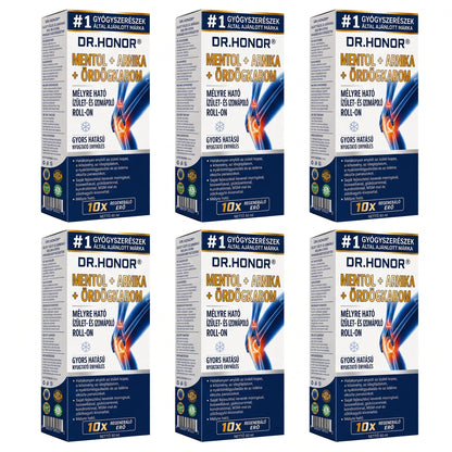 💥💥DR.HONOR® Menthol · Arnika · Ďáblův dráp 10 v 1 Roll-on pro péči o klouby a svaly | Na dnu, ztuhlost kloubů, otoky a bolesti svalů | Rychle se vstřebává, nezanechává mastný pocit