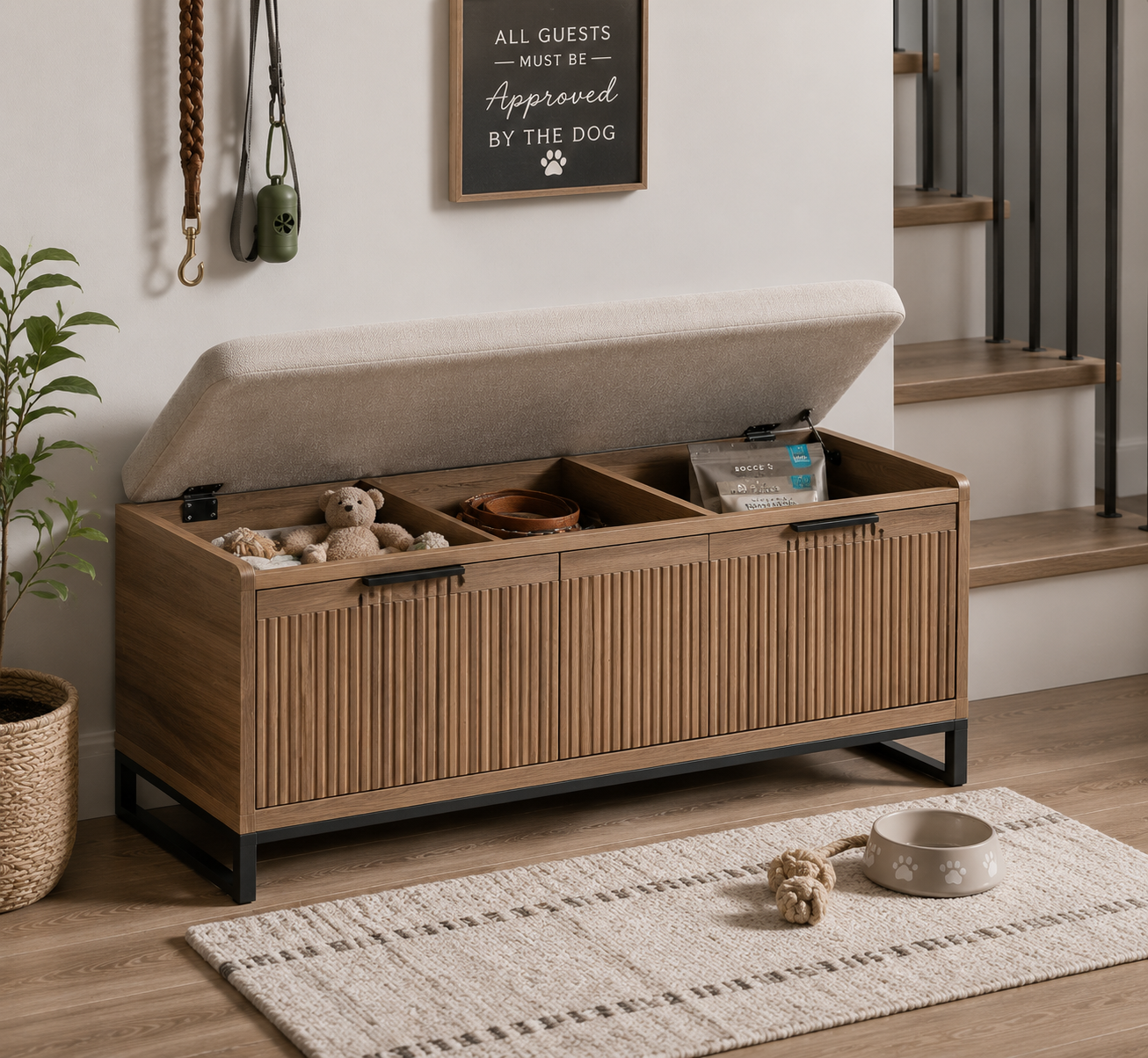 Silvariq™ Elowen Pet-Friendly Storage Bench